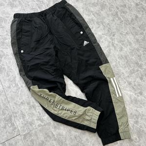 N @ 20年製 '洗礼されたデザイン' adidas アディダス NYLON ウィンドブレーカー / トラックパンツ XL 履き心地抜群 メンズ ボトムス GE0393