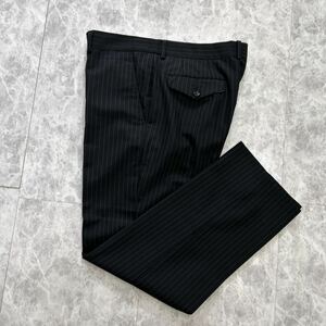 MM @ 良品 / 日本製 '洗礼されたデザイン' HOMME DEUX COMME des GARCON コムデギャルソン WOOL混 ストライプ柄 スラックス パンツ M 