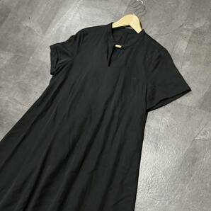 A ☆良品/ 着心地抜群!! '洗練されたデザイン' VIN ヴィン 半袖 マキシ丈 ロングワンピース size:9号 レディース トップス 婦人服 BLK 黒の画像4