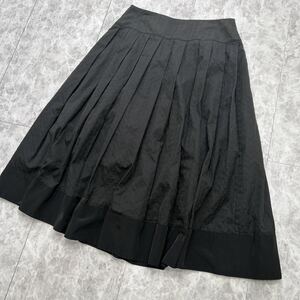 W@ 良品 / 日本製 '洗礼されたデザイン' HIROKO KOSHINO PREMIER ヒロココシノ 高品質 ロング フレアー スカート size40 レディース 婦人服