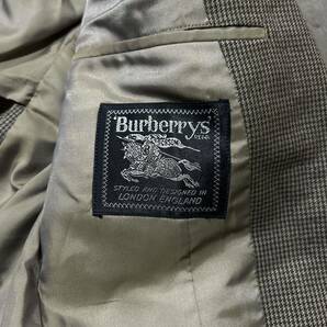 FF @ 英国製 '希少 ビンテージ' BURBERRYS バーバリー 70's 80's REGOロゴ 千鳥柄 シングル スーツ 上下 セットアップ 紳士服 メンズ 古着 の画像10