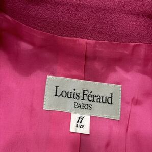 K ＊ 日本製 '高級感溢れる' Louis Feraud ルイフェロー 高品質 WOOL テーラードジャケット size11 レディース 婦人服 アウター PINKの画像6