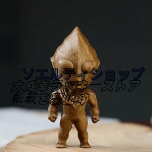 美術品 民芸品 置物 オブジェ 縁起物 えんぎものの置物 木彫り 約80mm