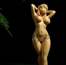 美品◆女神　ヌード　美少女 　裸婦像　女性像　彫刻工芸品　手作りデザイン　文遊びの手　置物_画像4