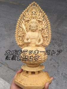 新入荷☆極上の木彫 仏教美術 精密彫刻 仏像 手彫り 極上品 虚空蔵菩薩像