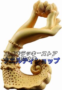 人気美品★仏像 木彫りロータスベルガモット禅像クリエイティブ手作り彫刻家のリビングルームの寝室研究装飾工芸品 禅瞑想像