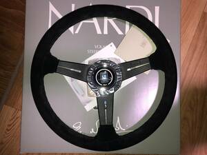 ★送料無料　NARDI　ナルディ　N343　クラシック340　スェード/ブラックスポーク　新品　正規品　刻印有り