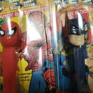 PEZ スパイダーマン バットマン セットの画像2