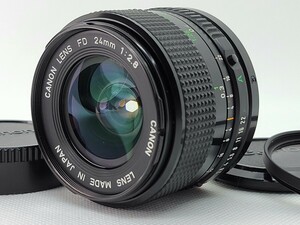 【AB- 良品】 Canon New FD NFD 24mm f/2.8 単焦点 キヤノン 広角レンズ FD マウント