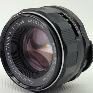 【B 並品】 Pentax Super‐ Multi‐Coated TAKUMAR 55mm f/1.8 M42マウントの画像1