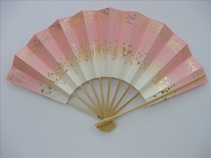 1589, Mai fan Japan dancing *.. for 29cm heaven ground small stone ...... white bamboo pink capital fan box none 