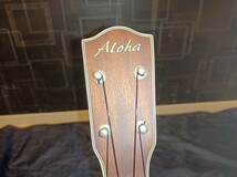 nn0202 165 ALOHA アロハ ソプラノ ウクレレ AK-1500 中古 現状品 UKULELE 弦楽器 楽器 ソフトケース付き_画像6