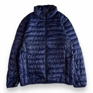 UNIQLO ユニクロ 315-080220 ウルトラ ライト ダウン ジャケット 軽量 ナイロン ジップ スタンドカラー アウター インナー M ネイビー