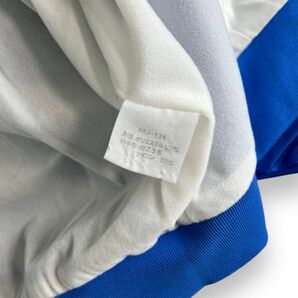 90s 日本製 ennerre エネーレ GOLDWIN ナイロン スタンドカラー ジャケット ジャンパー ブルゾン フード収納 アウター 古着 L ブルー 青の画像6