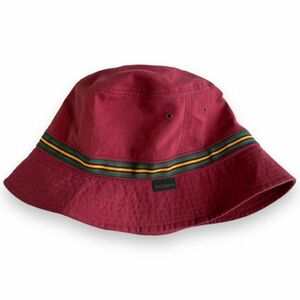  сделано в Японии KATHARINE HAMNETT DENIM Katharine Hamnett Denim переключатель линия лента хлопок нейлон панама шляпа оттенок красного 
