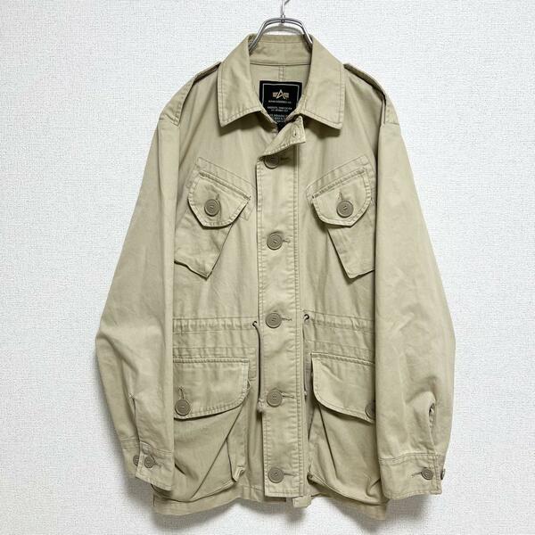 ALPHA INDUSTRIES m-65 フィールドジャケット ベージュ アルファ