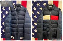 ★TOMMY HILFIGER★ダウンベスト★ダウンジャケット★リバーシブル★IDEALジッパー★アウター★紺×赤×白★Lサイズ★トミーヒルフィガー★_画像1