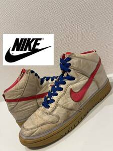 ★00s★NIKE★ナイキ★DUNK HI NYLON PREMIUM★ダンクハイナイロンプレミアム★354713-062★ハイカットスニーカー★グレー★US9.5★27.5cm