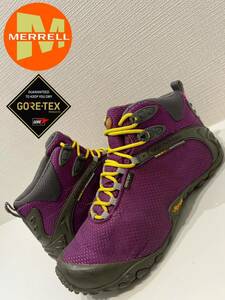 *GORE-TEX*MERRELL*mereru* хамелеон 2 storm mid * походная обувь * ботинки * лиловый * фиолетовый *US8*26.0cm*J588643*