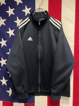 ★日本製★adidas★アディダス★トラックジャケット★トラックトップ★ジャージ★三本ライン★ワンポイントロゴ★ネイビー★紺★Mサイズ★_画像3