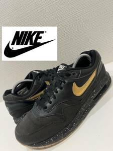 ★NIKE iD★ナイキ★AIR MAX★エアマックス★ローカットスニーカー★スエード×レザー★ブラック×ゴールド★US9.5★27.5cm★823373-995★