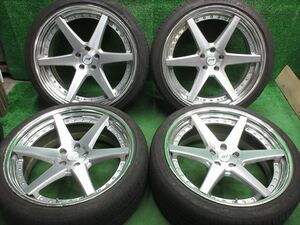 中古 ホイールタイヤ 4本 245/35R21 2022年製 8分山 ワーク ジースト ZE1 ラジアル タイヤ ミネルバ エコスピード2 SUV