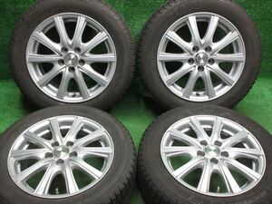 中古 ホイールタイヤ 4本 185/60R15 2018年製 7分山 インターミラノ VEX スタッドレス タイヤ ML X-ICE XI3