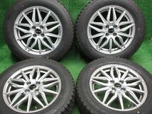 中古 ホイールタイヤ 4本 195/65R16 2020年製 9分山 AZANE JL スタッドレス タイヤ GY アイスナビ6_画像1