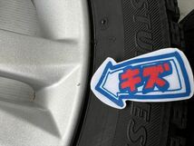 中古 ホイールタイヤ 4本 165/55R15 2018年製 6分山 ダイハツ純正 スタッドレス タイヤ ブリヂストン ブリザックVRX_画像6