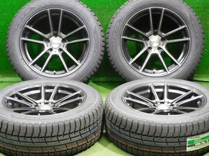 中古 ホイールタイヤ 4本 235/55R18 2023年製 RIVAI スタッドレス タイヤ トーヨー トランパスTX