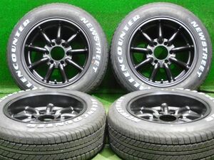 中古 ホイールタイヤ 4本 215/60R17 2023年製 ファブレス MC-9 ワイドシリーズ ラジアル タイヤ オーレンカウンター ニューストリート