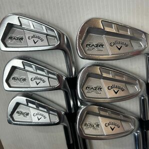 送料無料★Callaway RAZR X FORGED 5.6.7.8.9.PW 6本セット MODUS3 TOUR120 Sフレックス キャロウェイ アイアンセット 管理番号14406