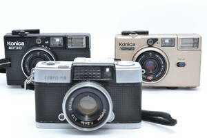 ★訳あり大特価★ コニカ KONICA EF3D / C35 EF3 / オリンパス OLYMPUS-PEN PEN-D コンパクトフィルムカメラ ★3個セット★ #772 #23120616