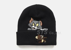 【￥100～美中古】Supreme 16/FW Tom&Jerry Beanie 黒／トムとジェリー ビーニー