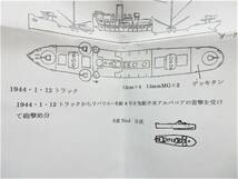 フェアリー企画製1／700日本海軍特設砲艦第2號長江丸(魚雷艇隼付き)　12㎝砲4門搭載、トラックやラバウルで活躍、アメリカ海軍の攻撃で沈没_画像5