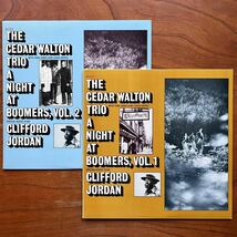 【国内盤 2枚セット MUSE スピリチュアル名盤！】CEDAR WALTON TRIO『A NIGHT AT BOOMERS, VOL.1＆2』CLIFFORD JORDAN/シダー・ウォルトン_画像1