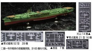 フジミ 1/350 艦船モデルシリーズSPOT 旧日本海軍航空母艦 瑞鶴(捷一号作戦/搭載機実数65機付き)