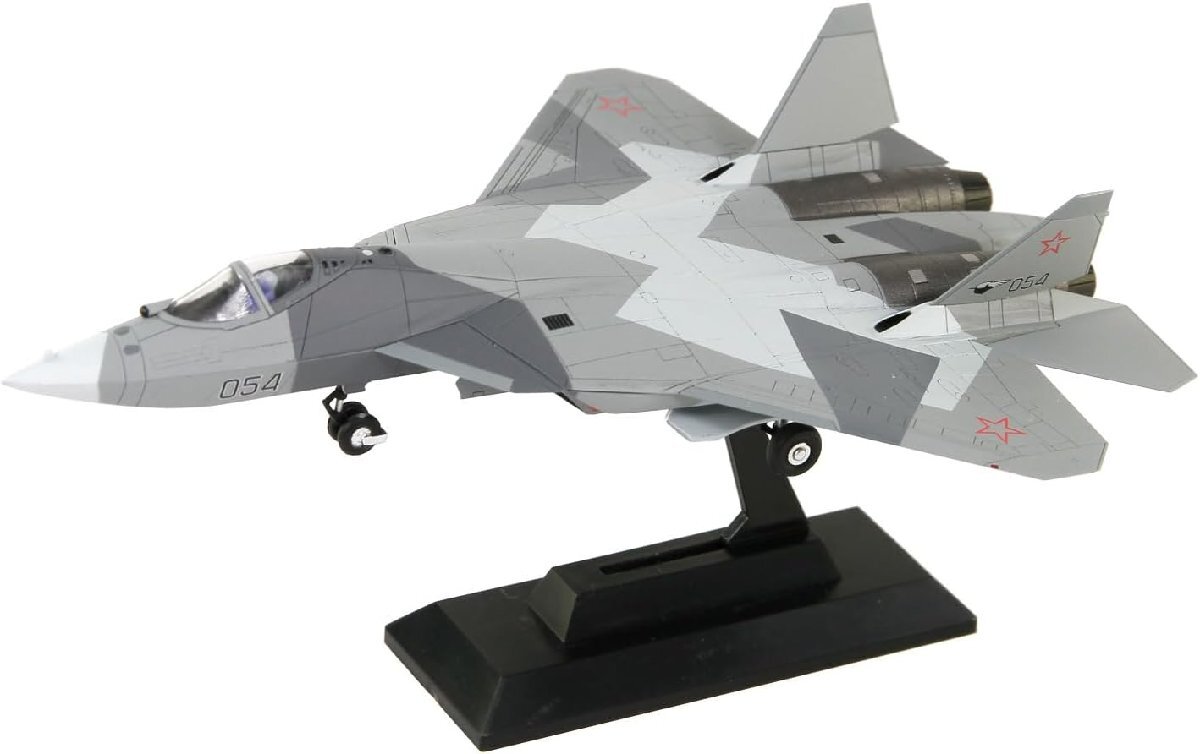 ピットロード SNM15 1/144 ロシア空軍 戦闘機 Su-57 塗装済み完成品, プラモデル, 航空機, 完成品