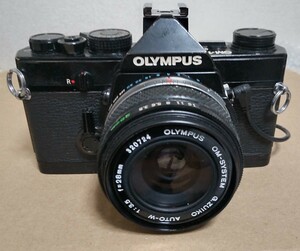 【美品】 OLYMPUS OM-1MDブラック　28mmレンズ付き