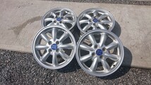 軽全般 MINI LITE ダイハツ 4本 中古ホイール 15×4.5J 4穴 ハブ径54 PCD100 手渡し可能_画像2