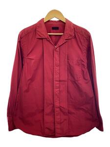 COMME des GARCONS HOMME PLUS◆96AW/製品染め/変形長袖シャツ/フェード/コットン/RED