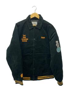 Carhartt◆カーハート/コーデュロイ/ジャケット/XL/コットン/BLK/LETTERMAN JACKET