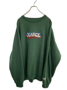 X-LARGE◆2021モデル/GRAFFITI EMBROIDERY CREWNECK SWEAT/1012140120/XL