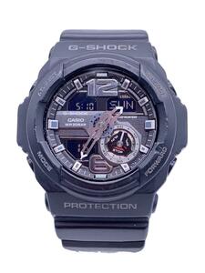 CASIO◆クォーツ腕時計・G-SHOCK/デジアナ/ラバー/BLK/BLK