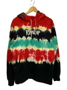 RIPNDIP◆パーカー/L/コットン/マルチカラー/RN151162/リップンディップ/タイダイ柄