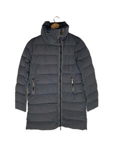 MONCLER◆GERBOISE/ロングダウンジャケット/0/ポリエステル/GRY/無地/32093493790054543