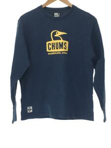 CHUMS◆長袖Tシャツ/M/コットン/NVY/無地/CH01-1430