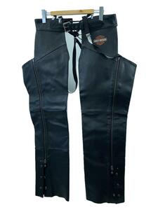 HARLEY DAVIDSON◆ボトム/XL/レザー/BLK/無地/98090-07VA