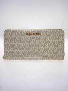 MICHAEL KORS◆JET SET TRAVEL/長財布/レザー/クリーム/総柄/レディース/35H8GTVT1B