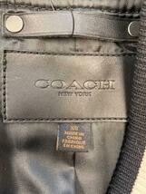 COACH◆スタジャン/XS/ウール/BLK/F85830_画像3